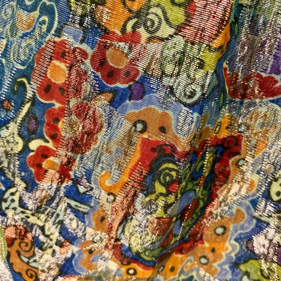 Vintage 60’s | Metallic | Tassle | Women’s Size Medium | Prom | Dress - Picture 5 of 9